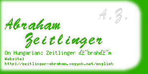 abraham zeitlinger business card